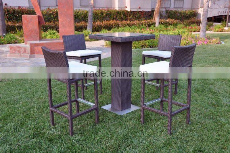 2017 Sigma SGS tested trade assurance led rattan high top bar tables and chairs
