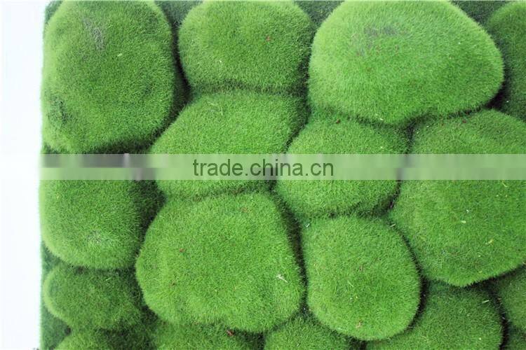 indoor decoration flocking moss rock shape wall moss panel backdrop