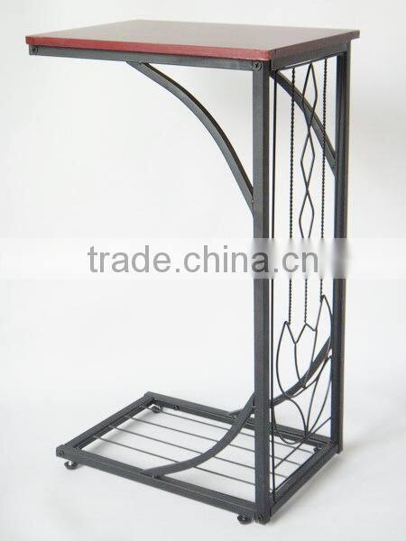 RH-4624 Metal frame Gramercy accent end table Sofa Side Table
