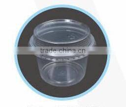 disposable clear plastic salad bowl with lid 650ml