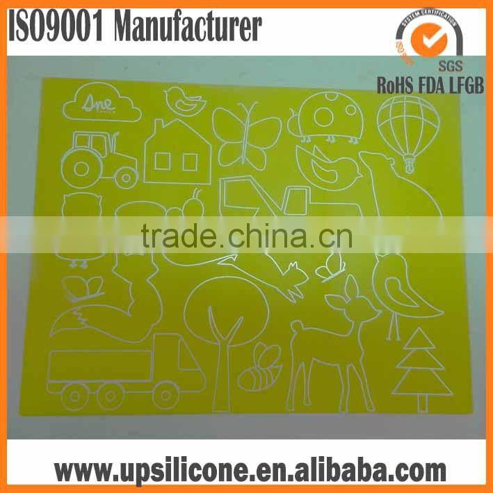 silicone table mat plate mat heat resistant silicon placemat