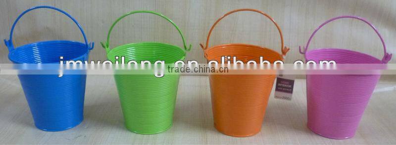 Colorful Metal Bucket With Handle