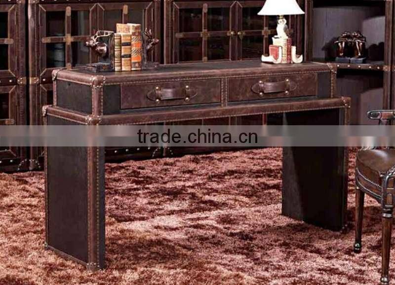 BISINI Leather Office Desk, Study Room Desk, Office Furniture (BF08-0246)
