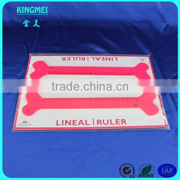 Custom distinctive red acrylic wall clock with animal pattern