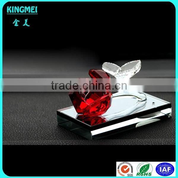 Cute crystal lotus flower calabash model for home decoration