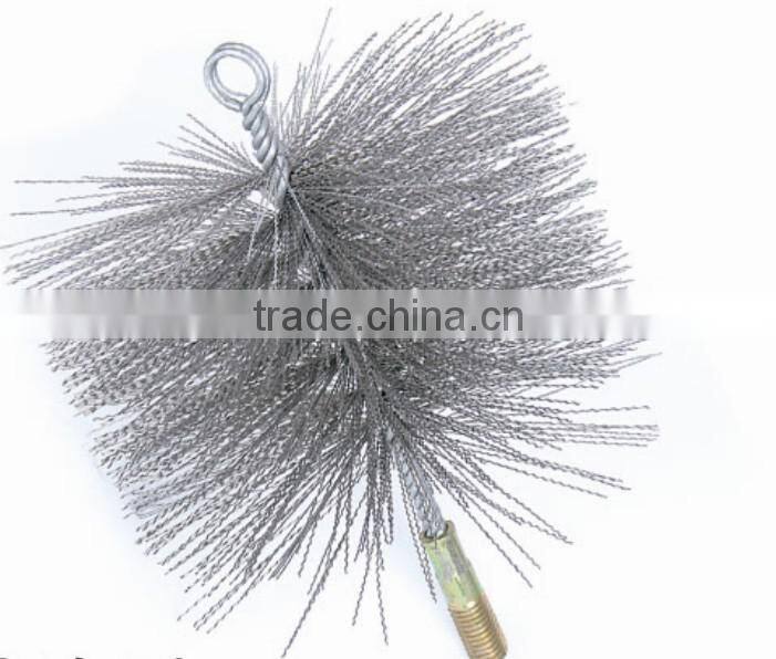 steel chimney brushes round head
