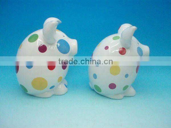 Miniature full color printing ceramic saving bank