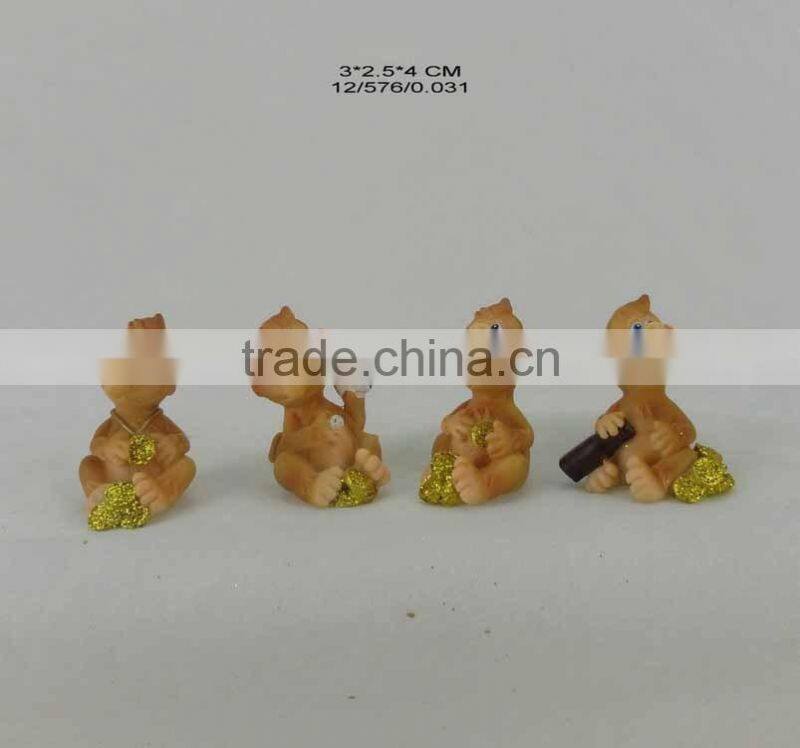 resin monkey figurine for new year