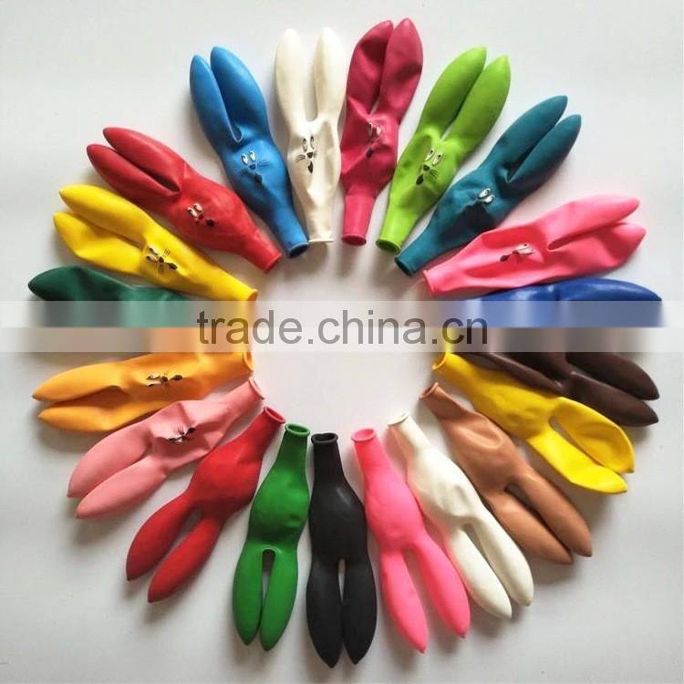 wholesale custom 100% natural printed latex balloon rabbit shape balloon