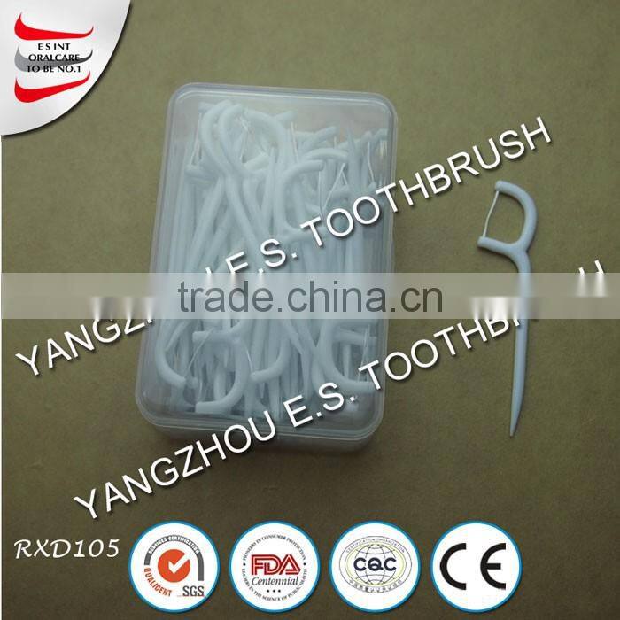 individual wrapped dental floss pick in China