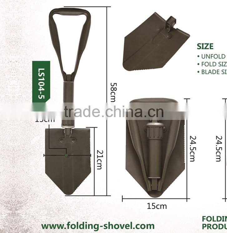 chinese factory heavy duty carbon steel military shovel