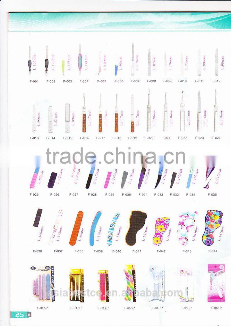 Personal Care Metal Colorful Nail File Gift