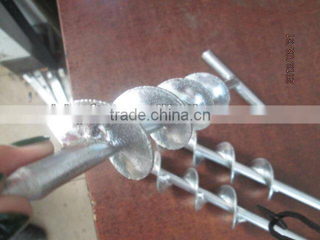 black&red painted fence earth anchor on hot sale china supplier