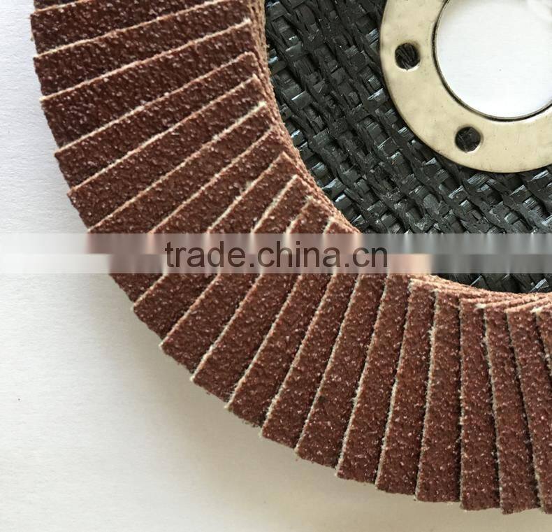 T27 flap disc 115mm 4.5" abrasive aluminum oxide flap disk grinding wheel ,sanding grit40 grit60 grit 80 grit120 4pcs per set