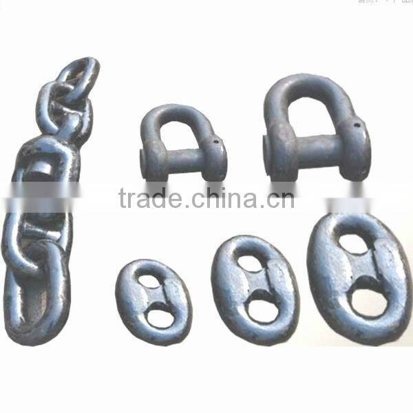 Hot dip galvanized drop forged anchor shackle