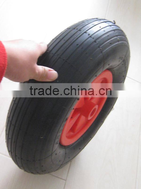 china 10 inch standard manufacture wheelbarrow hand cart steel rim rubber wheel