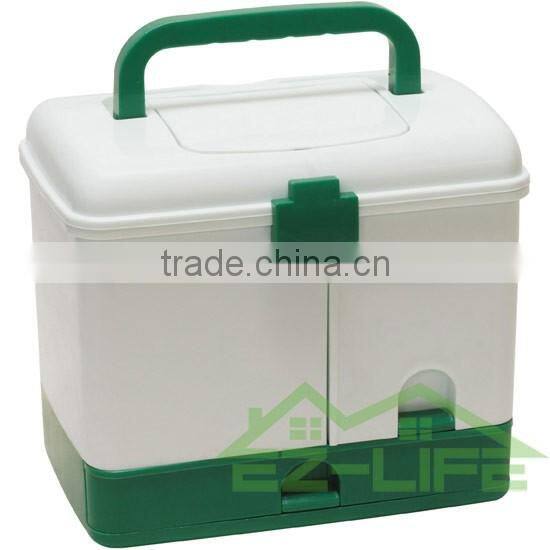 2016 new design rattan plastic first aid emergency medical cheap family samall accessories storage box/organizer/case/kit