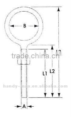 Welded Stainless Steel Eye Bolt
