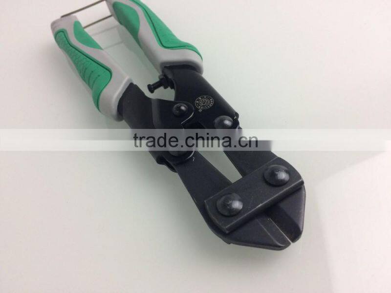200mm black finished mini bolt cutters with dual colors design