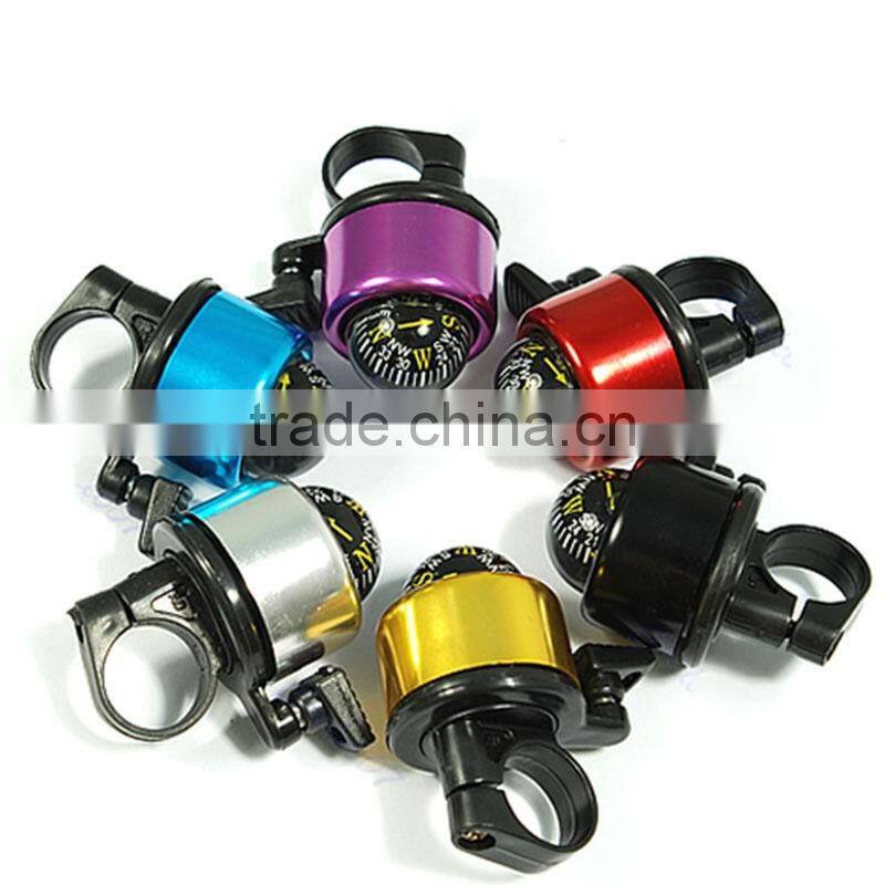 Hot Sale Colorful Bike Bell Compass Ring Bells Outdoor Door Sports Cycling Bells Bicycle Alarm Sound Crisp for Mountain Cycling