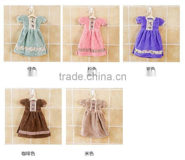 Best Quality Princess Dress Printed Kids Small Airline Hand Towels For Children Microfiber Hand Towel