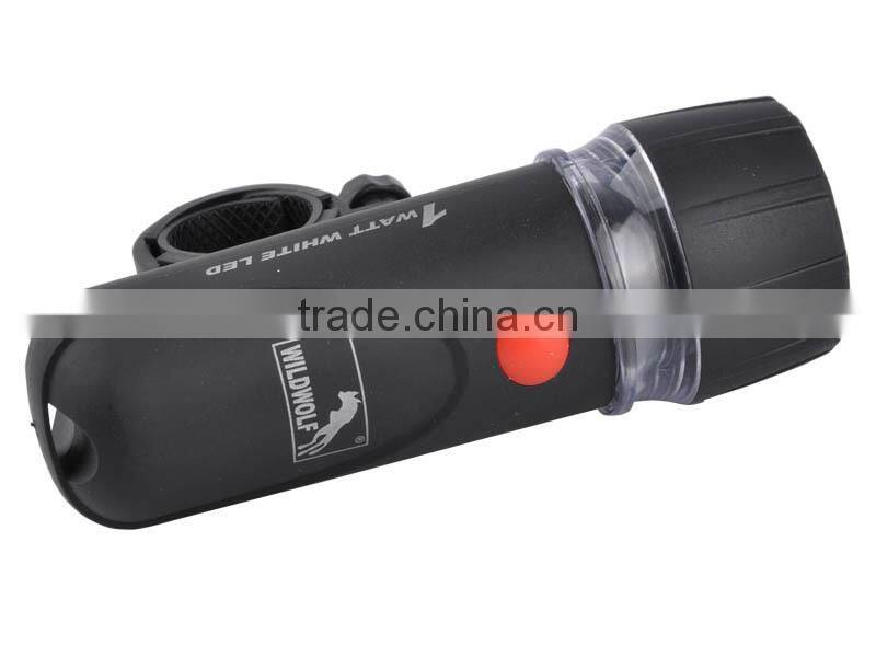 Bike Accessory WildWolf YT-M16 1W 45lm 3 Mode Front Bike White LED Light Bicycle Headlight