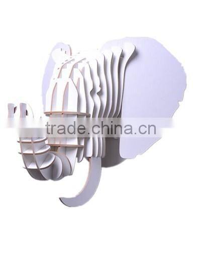 wooden animal heads trophy head bull