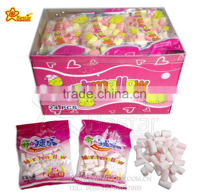 Bottle Packing Colourful Halal Mini Crispy Marshmallow