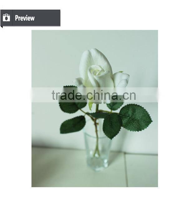Real touch artificial flower for christmas ornament rose flower