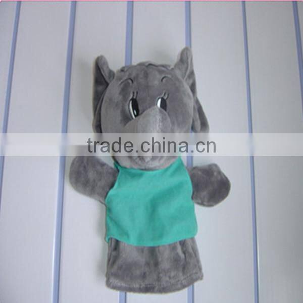 Funny pink animal custom made puppets plush making hand puppets