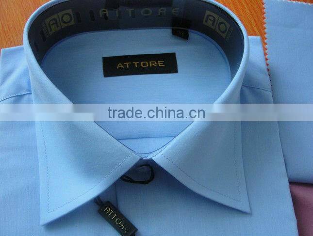 Classic Blue Ofiice Shirts For Man mercerized cotton shirts
