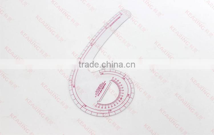 Kearing 45cm a flexible ruler,plastic garment curve ruler,transparent ruler #6045