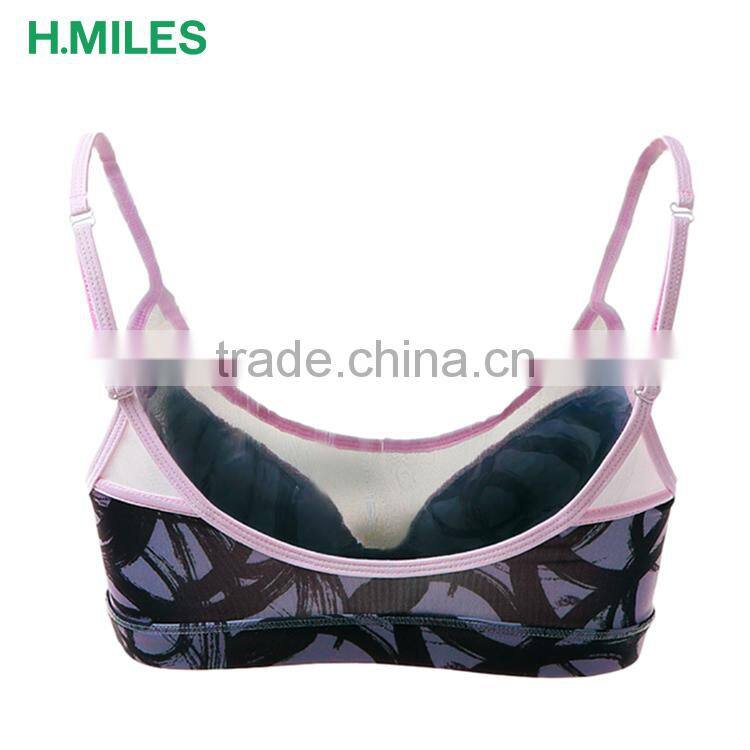 Custom Printed underwear women running gym sport sexy yoga bra