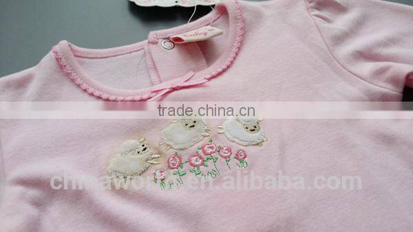 100% cotton Wholesale baby clothes cute baby romper for girls