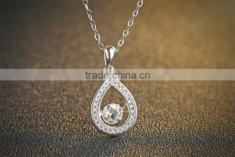 Fashion Heart Shaped Pendant for sterling silver jewelry necklace 925 silver