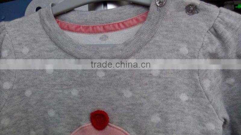 (KD038)hot sale jacquard kids chirstmas sweater