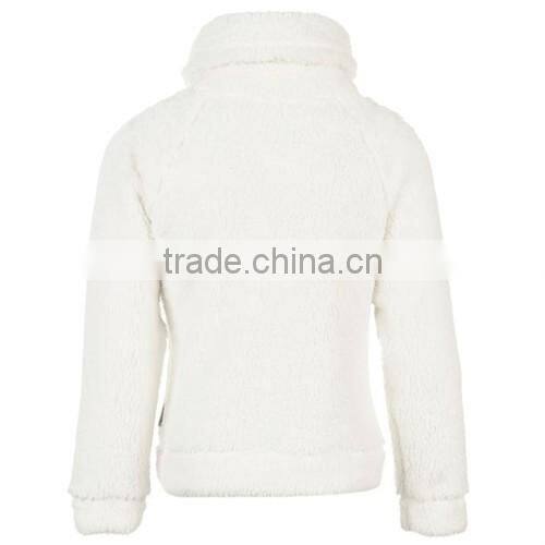 OEM winter heavy soft coral fleece pullover coat without hood junior girls