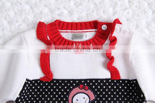 Baby girls stripe knitted pullover sweater