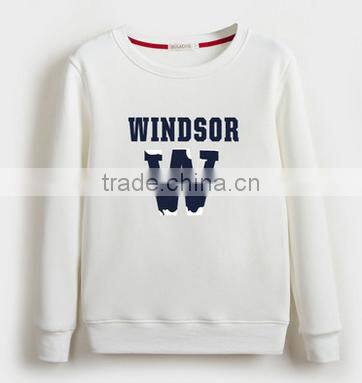 customized design crewneck pullover fleece TC65/35 cheaper hoodies/sweatshirt