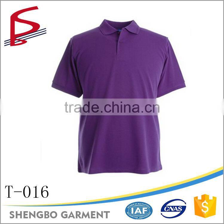 High quality printed custom blank polo t shirt
