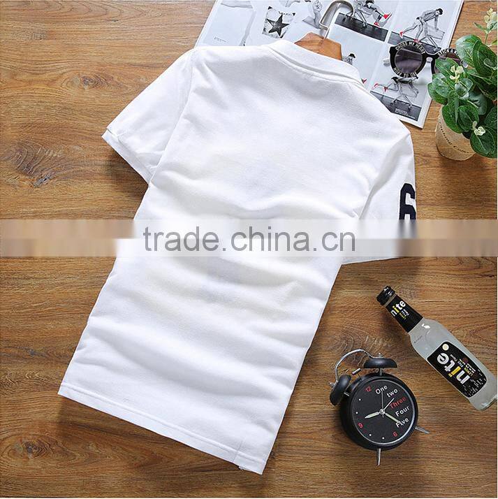 2016 new style high quality short sleeve men polo shirt 100% cotton