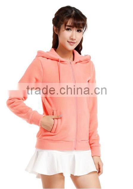 Shallow peachblossom comfortable contracted long-sleeved jacket