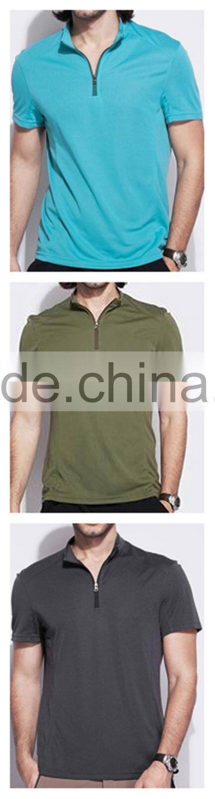 New Fashion Design Mens Blank Sport T-shirts Slim Fit Quick Dry Short Sleeve Shirt