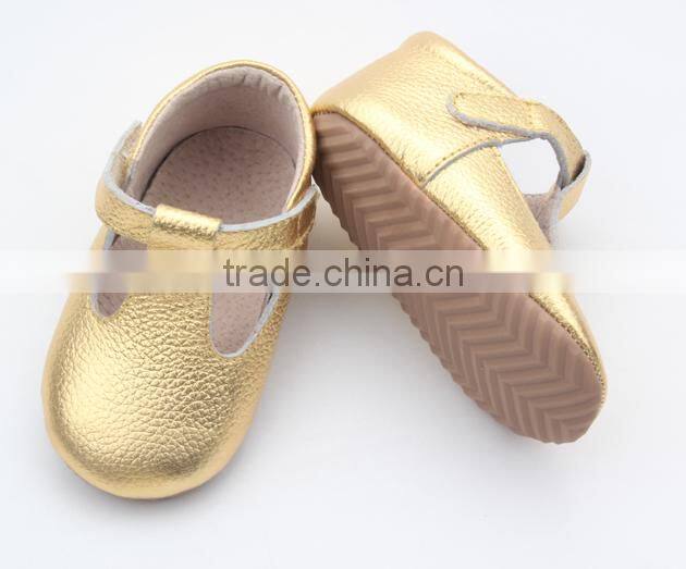 Popular anti-skid handmade soft leather baby shoes