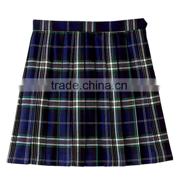 China Wholesales Skirts Short Plain Checked Girl School Uniform Skirt
