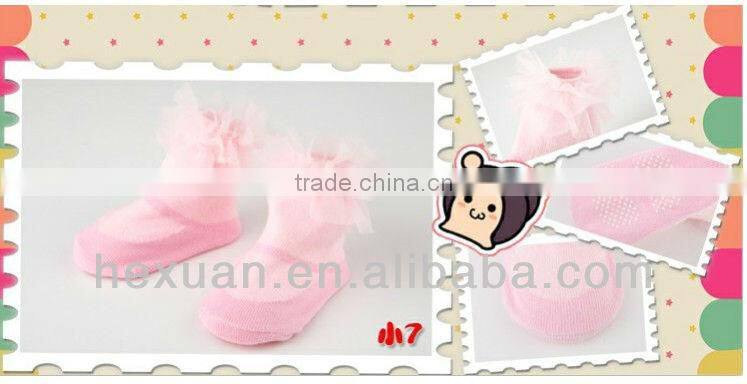 knitted cotton 3 pairs baby socks 0-12 month