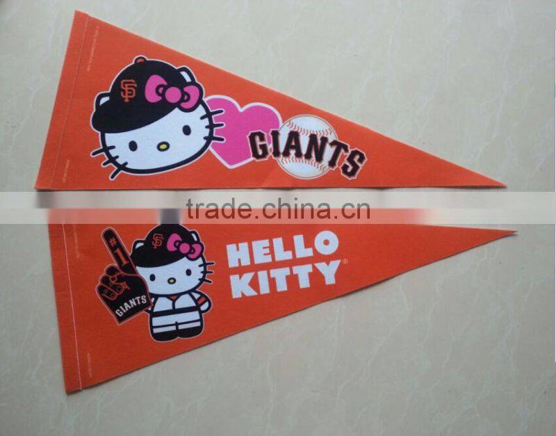 custom sports triangle flag