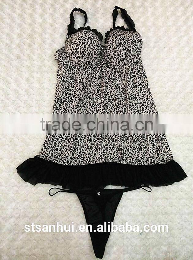 hot sale women lingerie set fashion sexy vest and thong