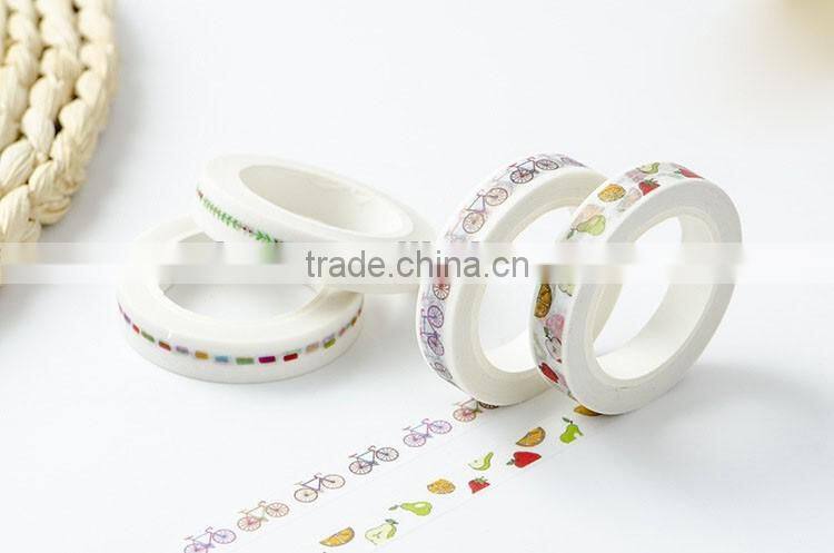 9mm*10m paper tape DIY planner accessories thin style adhesive tape