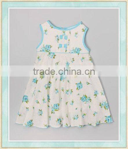 2017wholesale children clothing children's cartoon animal pattern boutique clothing girl sleeveless dress